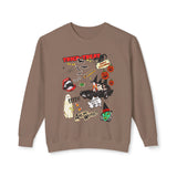 Halloween Collage Lightweight Crewneck Sweatshirt