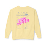 Guest Check Send Coffee Lightweight Crewneck Sweatshirt