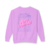 Guest Check Send Coffee Lightweight Crewneck Sweatshirt