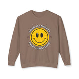 Tired As A Mother Lightweight Crewneck Sweatshirt