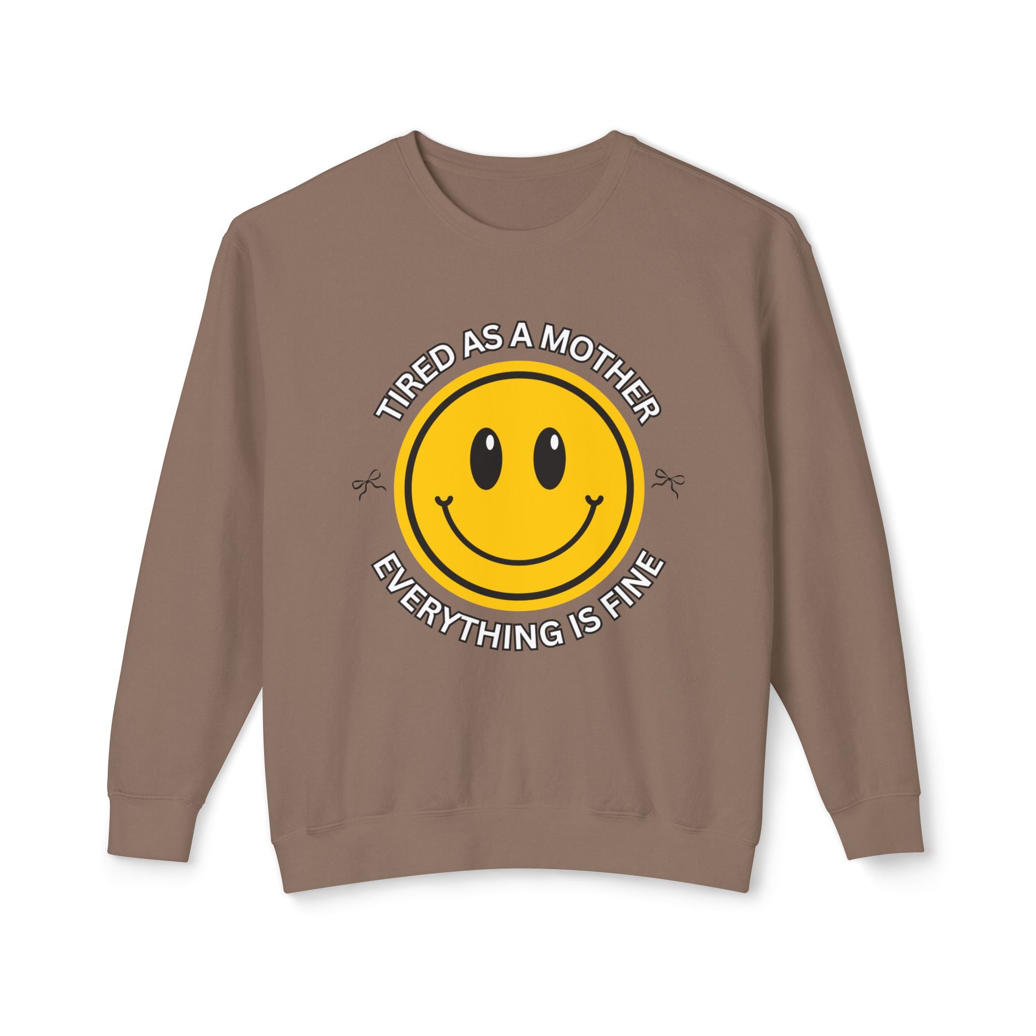 Tired As A Mother Lightweight Crewneck Sweatshirt