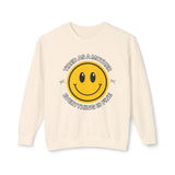Tired As A Mother Lightweight Crewneck Sweatshirt