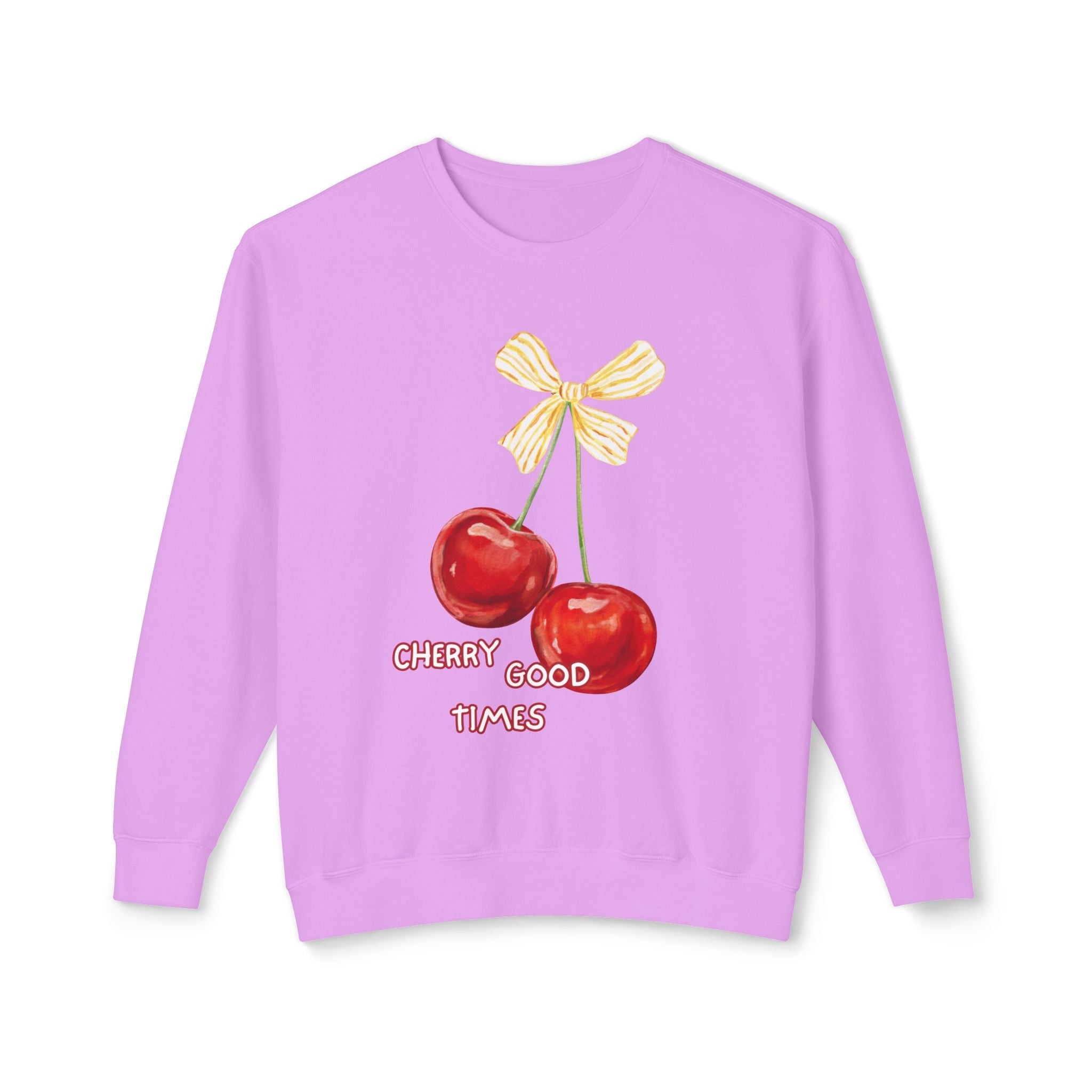Cherry Good Times Lightweight Crewneck Sweatshirt