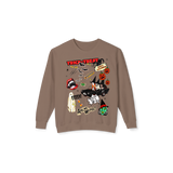 Halloween Collage Lightweight Crewneck Sweatshirt