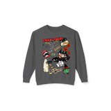 Halloween Collage Lightweight Crewneck Sweatshirt