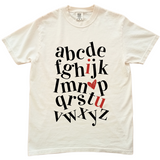 Alphabet I Heart You Tee