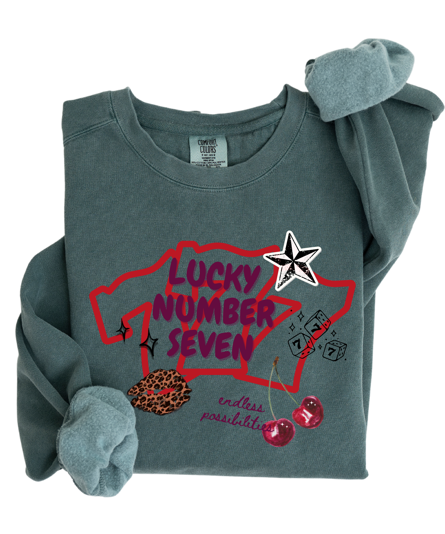 Lucky Number Seven Crewneck Sweatshirt