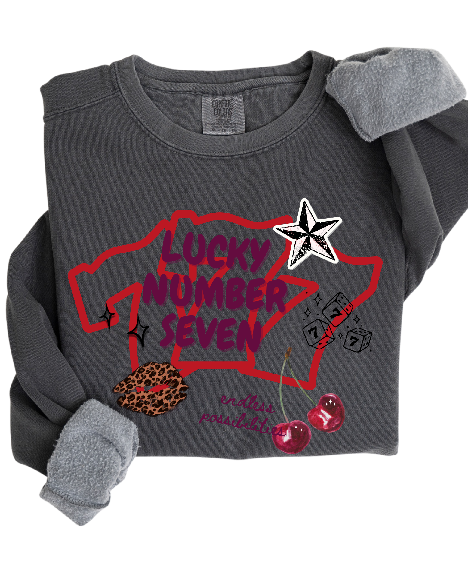 Lucky Number Seven Crewneck Sweatshirt